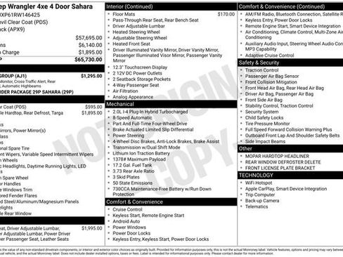 Used 2024 Jeep Wrangler Unlimited Sahara w/ Safety Group AWD/4WD image 34