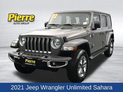 Used 2021 Jeep Wrangler Unlimited Sahara AWD/4WD image 1