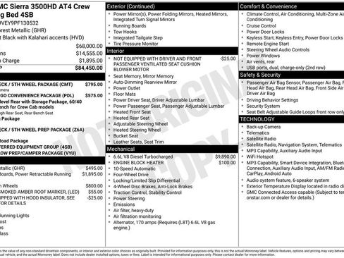 Used 2023 GMC Sierra 3500 AT4 w/ Gooseneck/5TH Wheel Package image 15