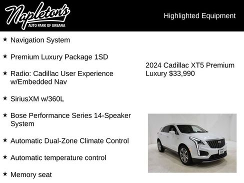 Used 2024 Cadillac XT5 Premium Luxury image 15