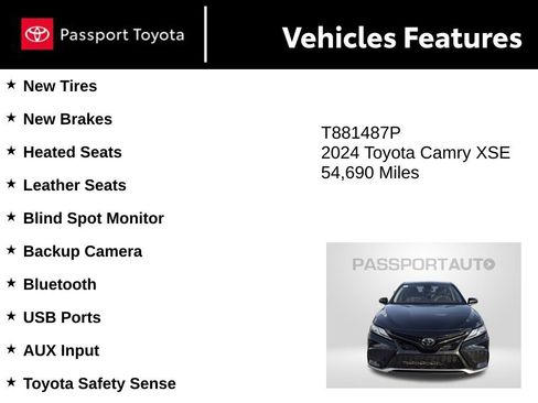 Used 2024 Toyota Camry XSE image 9
