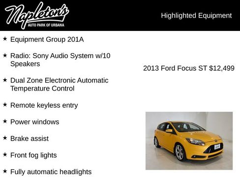 Used 2013 Ford Focus ST FWD image 15