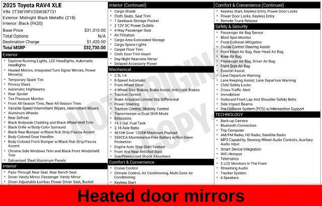 Used 2025 Toyota RAV4 XLE FWD image 48