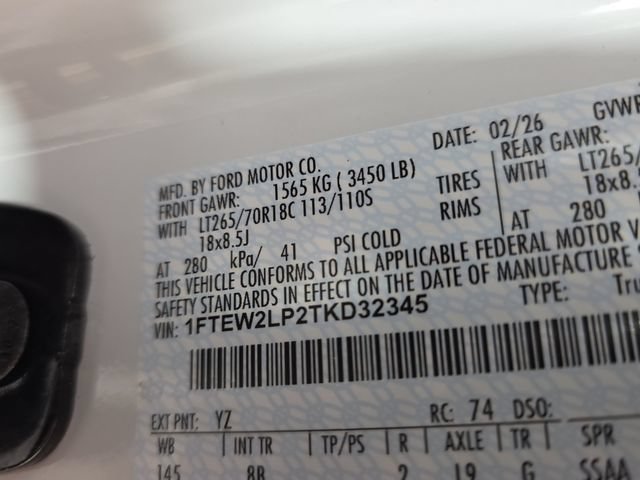 Used 2026 Ford F150 STX w/ Equipment Group 201A FX4 AWD/4WD image 10