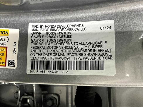 Used 2024 Honda Accord EX image 35