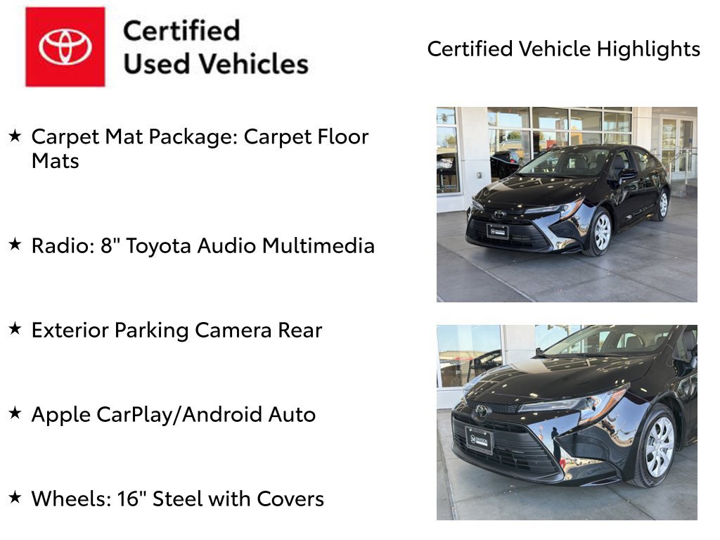 Certified 2025 Toyota Corolla LE FWD image 7