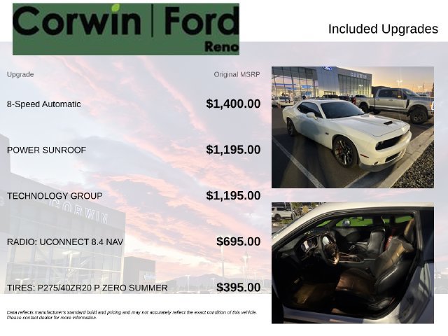 Used 2015 Dodge Challenger SRT w/ Technology Group RWD image 8