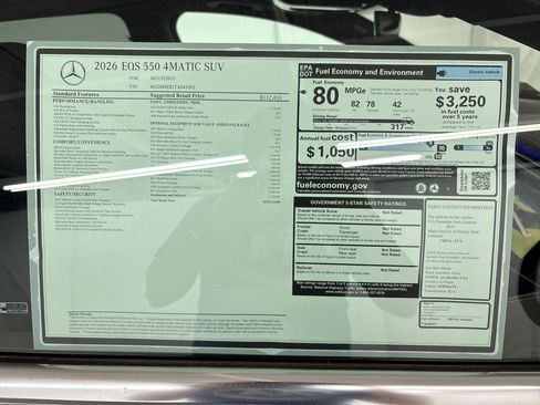 New 2026 Mercedes-Benz EQS 550 4MATIC SUV image 31