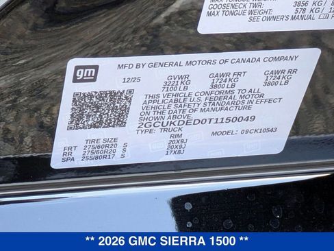 New 2026 GMC Sierra 1500 Elevation w/ Elevation Select Package image 38