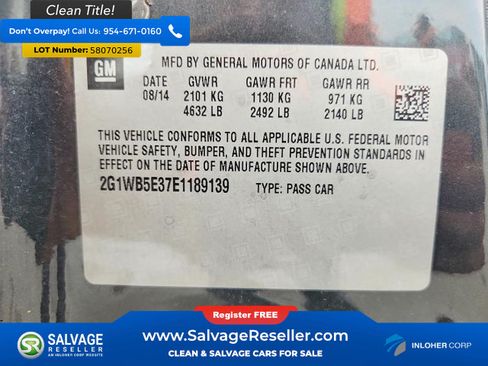 Used 2014 Chevrolet Impala LT w/ LT Sunroof Package FWD image 16