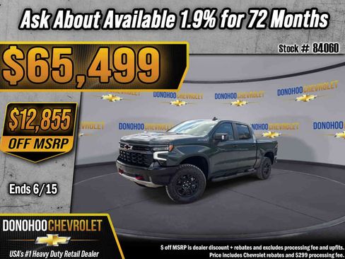 New 2026 Chevrolet Silverado 1500 ZR2 AWD/4WD image 1