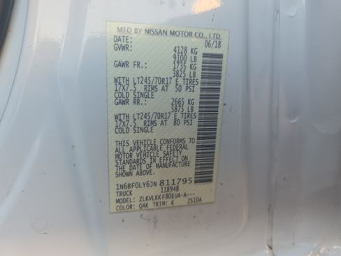 Used 2018 Nissan NV 2500 SL w/ Navigation Package image 11