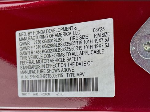 New 2026 Honda Odyssey Sport-L image 33