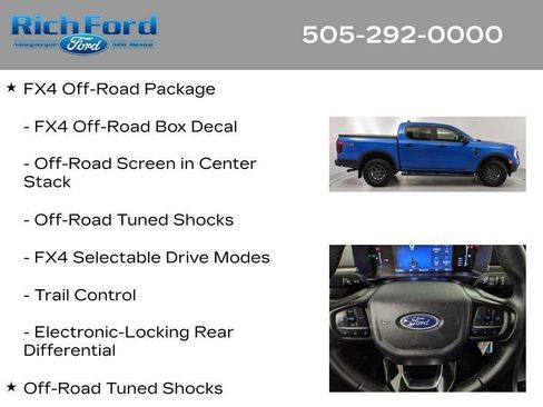 Certified 2025 Ford Ranger XLT w/ FX4 Off-Road Package AWD/4WD image 30