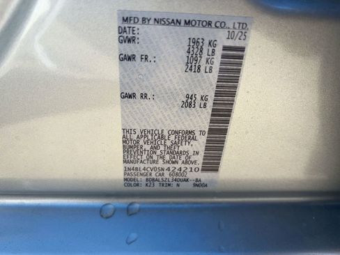 New 2025 Nissan Altima 2.5 SR w/ SR Premium Package image 21