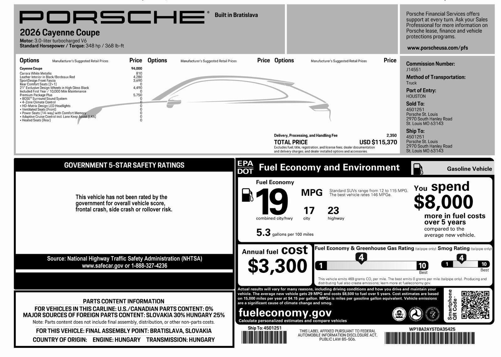 Certified 2026 Porsche Cayenne Coupe AWD/4WD image 43
