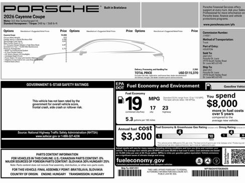 Certified 2026 Porsche Cayenne Coupe AWD/4WD image 43