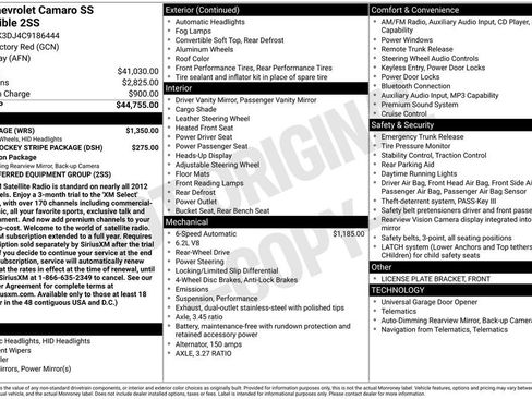 Used 2012 Chevrolet Camaro SS w/ RS Package image 30