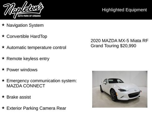 Used 2020 MAZDA MX-5 Miata RF Grand Touring image 15