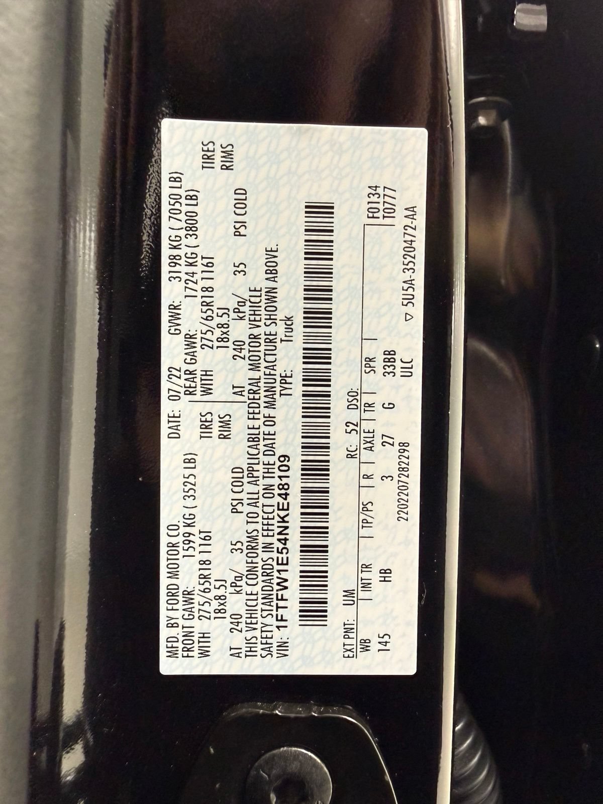 Used 2022 Ford F150 Lariat AWD/4WD image 23
