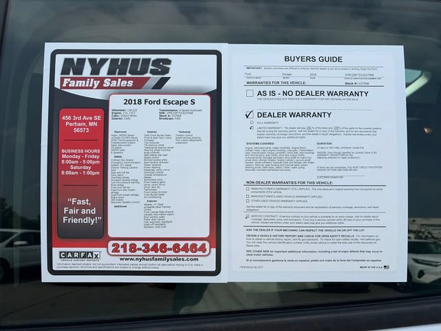 Used 2018 Ford Escape S FWD image 47