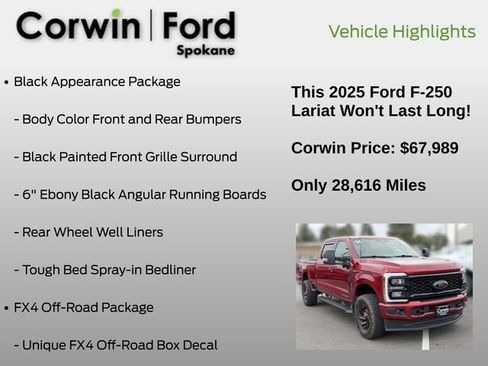 Used 2025 Ford F250 Lariat w/ Lariat Ultimate Package AWD/4WD image 7