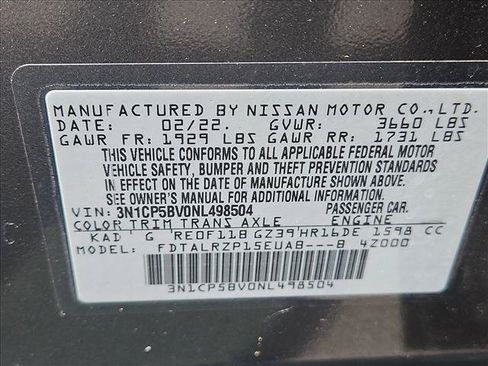 Used 2022 Nissan Kicks S FWD image 30