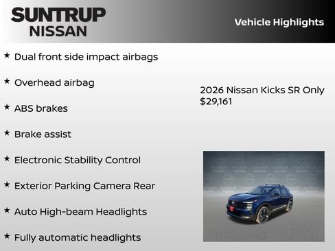 New 2026 Nissan Kicks SR w/ Cold Weather Package image 23