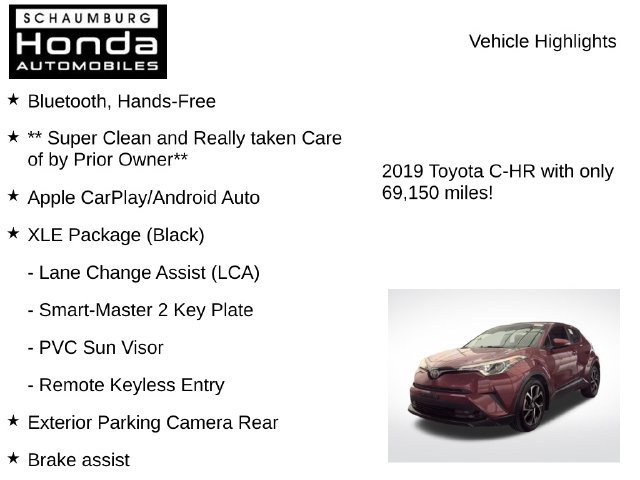 Used 2019 Toyota C-HR XLE FWD image 7