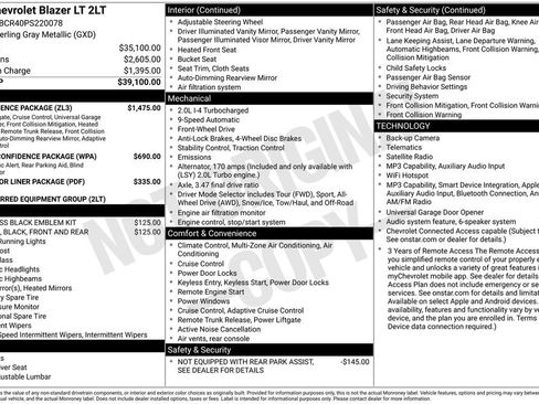 Used 2023 Chevrolet Blazer LT w/ Convenience Package FWD image 32