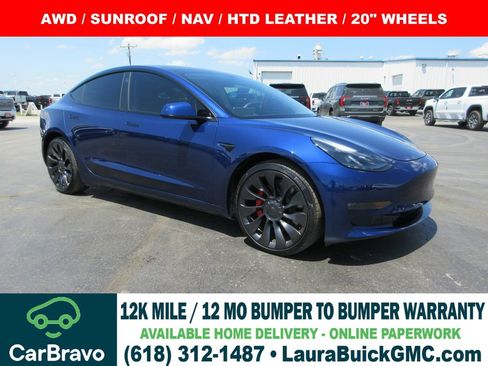 Used 2023 Tesla Model 3 Performance AWD/4WD image 1