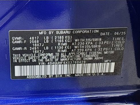 Certified 2025 Subaru Crosstrek 2.5i Sport w/ Popular Package #3A image 26