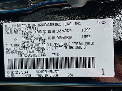 New 2026 Toyota Tundra 1794 Edition image 34