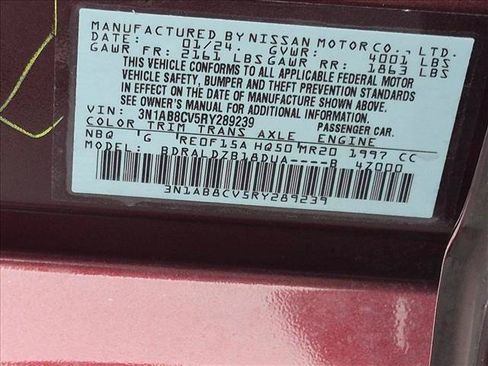 Used 2024 Nissan Sentra SV FWD image 17