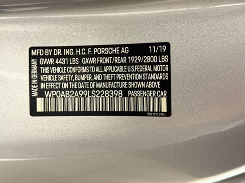 Certified 2020 Porsche 911 Carrera 4S AWD/4WD image 19