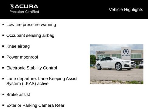 Certified 2023 Acura TLX w/ Technology Package FWD image 13