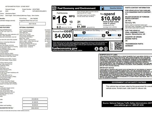 New 2025 Aston Martin Vanquish image 36