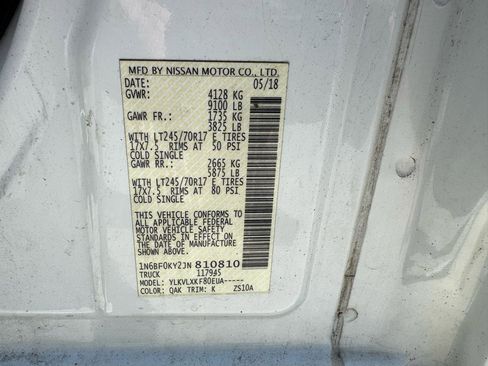 Used 2018 Nissan NV 2500 SV RWD image 27