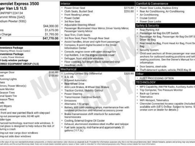 Used 2023 Chevrolet Express 3500 LS RWD image 35