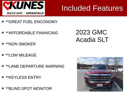 Used 2023 GMC Acadia SLT AWD/4WD image 3