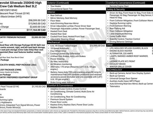 Used 2025 Chevrolet Silverado 2500 High Country w/ High Country Premium Package AWD/4WD image 9