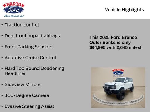 Used 2025 Ford Bronco Outer Banks AWD/4WD image 16