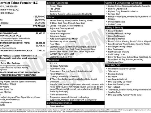 Used 2019 Chevrolet Tahoe Premier AWD/4WD image 2