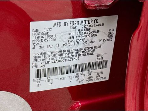 Used 2012 Ford Edge Sport w/ Driver Entry Pkg image 31