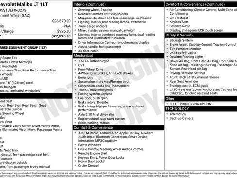 Used 2020 Chevrolet Malibu LT FWD image 2