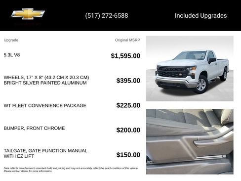 Certified 2023 Chevrolet Silverado 1500 W/T w/ WT Fleet Convenience Package RWD image 15