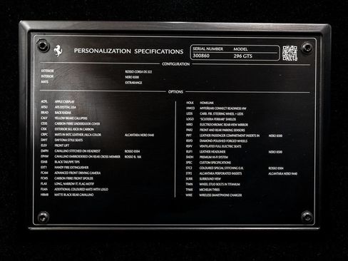 Certified 2024 Ferrari 296 GTS RWD image 42