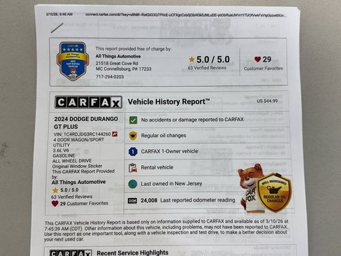 Used 2024 Dodge Durango GT image 40