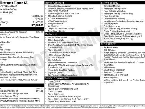 Used 2024 Volkswagen Tiguan SE AWD/4WD image 32