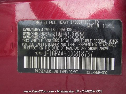 Used 2013 Subaru Impreza 2.0i image 24